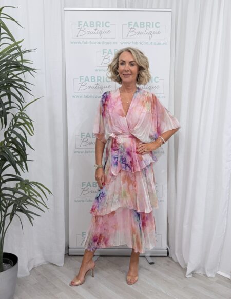 Organza tiered dress