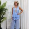 Zoe 2 piece trouser suit (Powder blue)