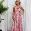 Nina dress (pink Paisley)