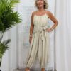 Jess Mono trouser suit cream (all in one)