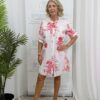 Bondi Beach shirt dress red