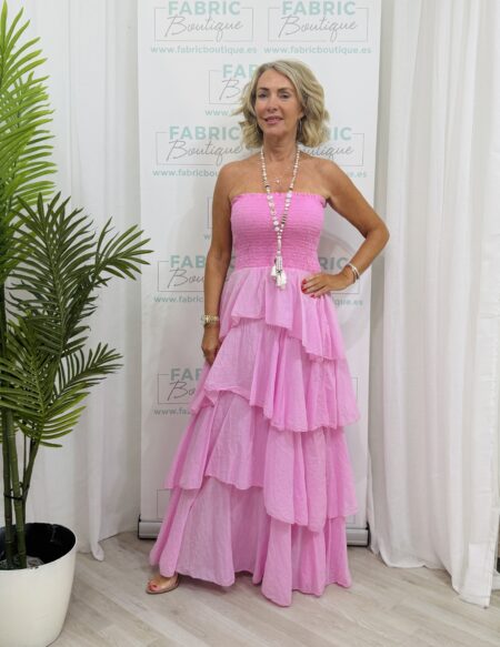 Zara tiered maxi dress