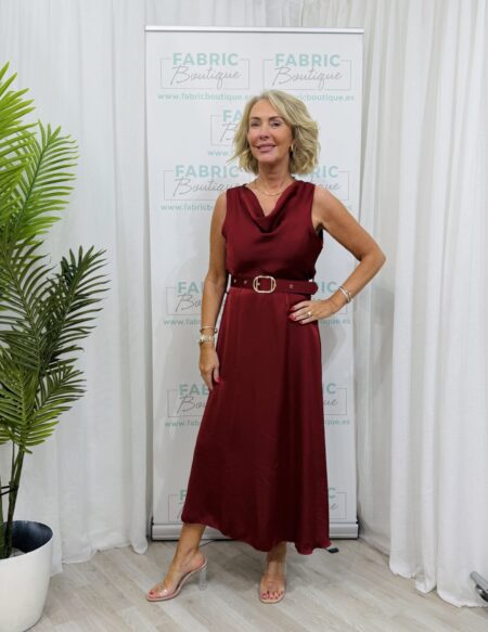 Sofia maxi dress burgundy