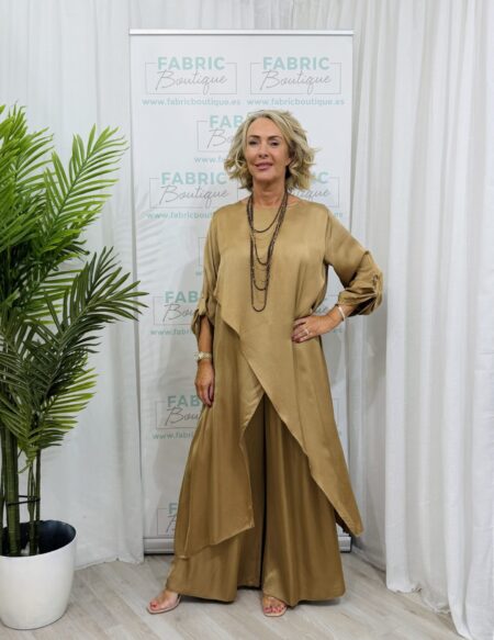 sharon suit Lux gold